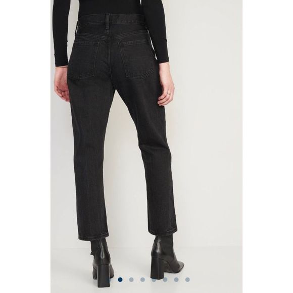 Old Navy High Rise Slouchy Straight Jeans - Picture 3 of 9
